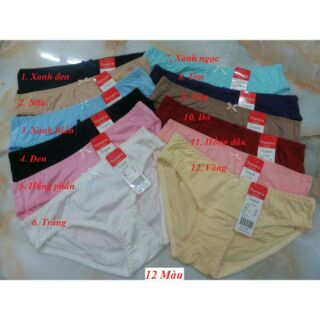 Combo 12 Quần cotton trơn.