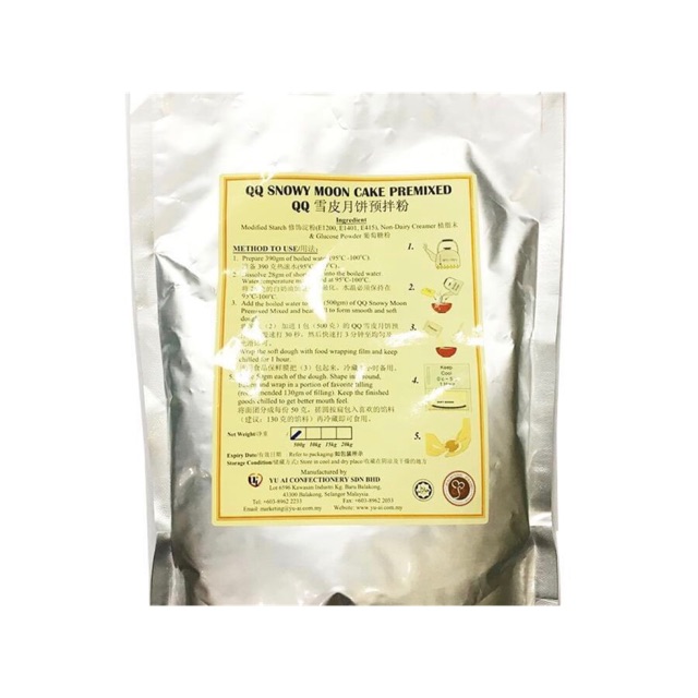 Bột trộn QQ snowy  Malaysia túi 500g