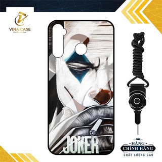 Ốp lưng kính cường lực Realme 5/5i/5s in hình Joker Harley Quinn -Tặng kèm dây đeo điện thoại