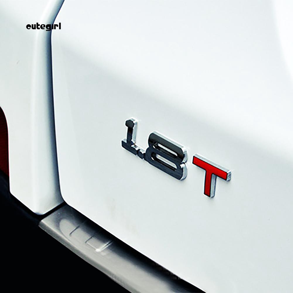 Logo 3D bằng kim loại dán trang trí xe hơi 1.6 1.8 2.0 3.0 T