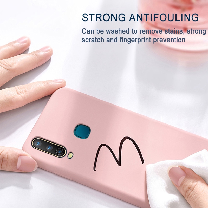 Ốp điện thoại bằng TPU màu trơn nhám thời trang dành cho VIVO Y15 / Y17 / Y12 / Y11 / U10 | BigBuy360 - bigbuy360.vn