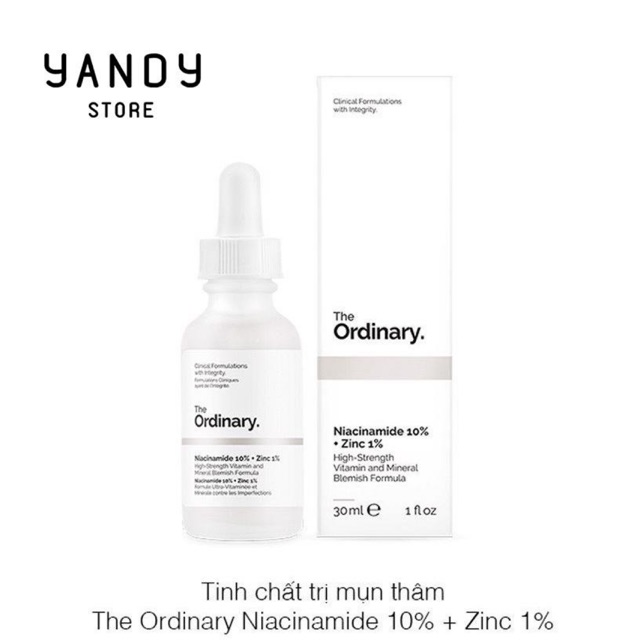 The Ordinary Niacinamide 10% + Zinc 1%- Tinh chất làm sáng da, mờ thâm, chống lão hóa