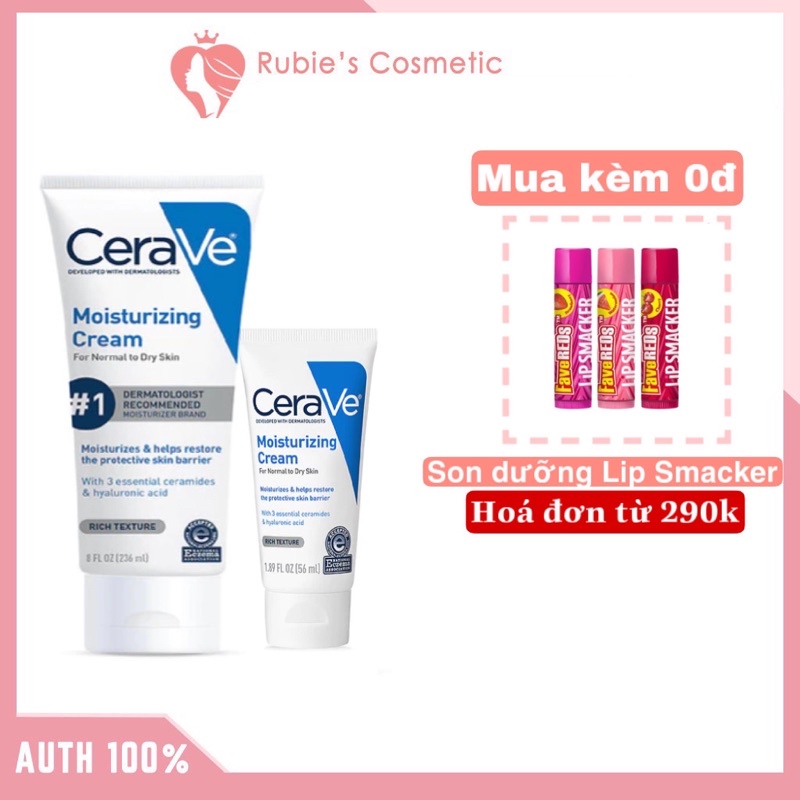 Kem dưỡng ẩm CeraVe Moisturizing Cream cho mặt và toàn thân, phục hồi và nuôi dưỡng làn da_ 236ml