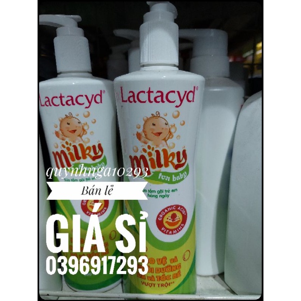 Sữa tắm gội trẻ em Lactacyd 500ml