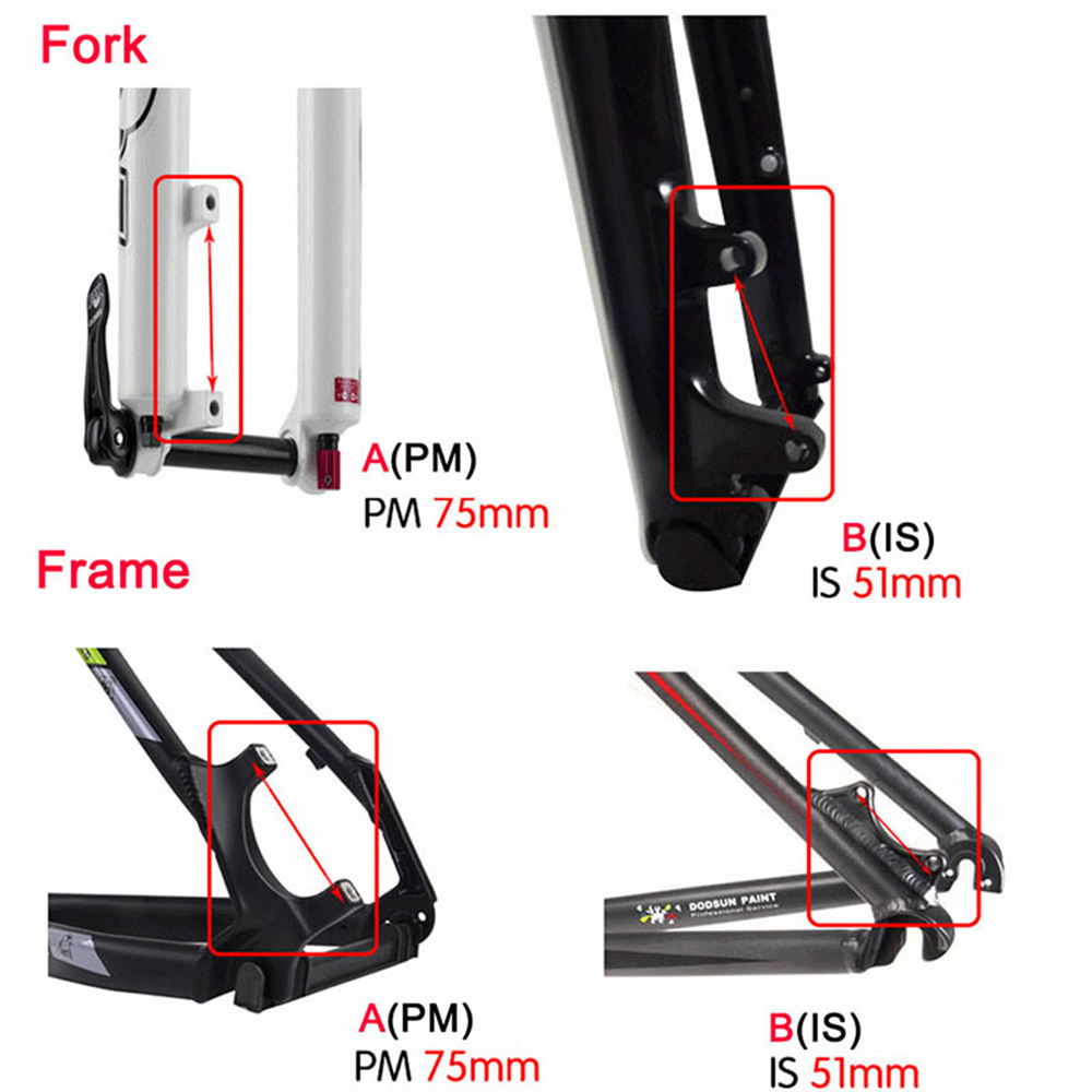 Phụ kiện chuyển đổi phanh đĩa 180mm 203mm Pm Is 140mm 160mm chuyên dụng cho xe đạp
