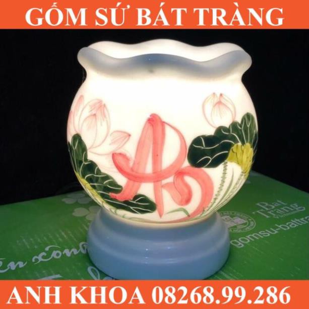 Đèn xông tinh dầu size to - Gốm sứ Bát Tràng Anh Khoa