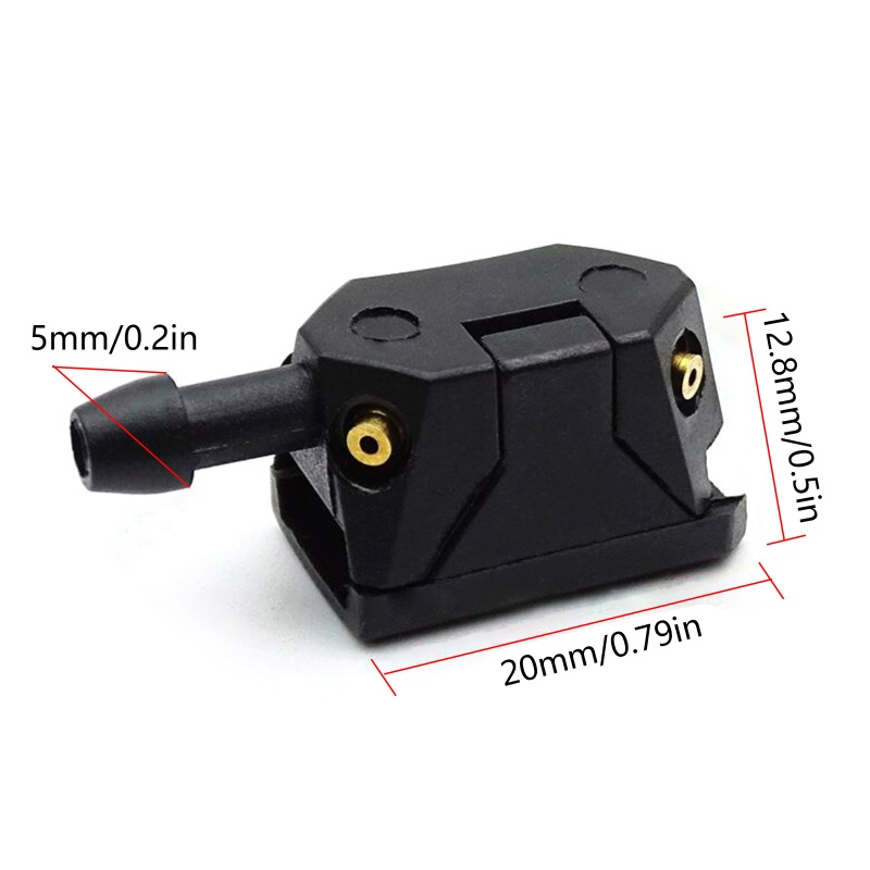 1 Cặp Vòi Phun Nước Rửa Kính Chắn Gió Trước Thông Dụng Cho Xe Hơi