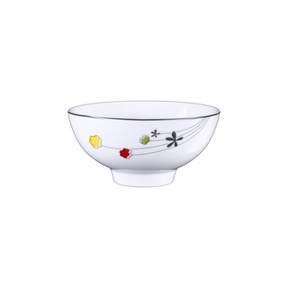 Combo 10 bát cơm 4.4" hoa A04 Cẩm vi - Bộ đồ bàn ăn cao cấp sứ Long Phương