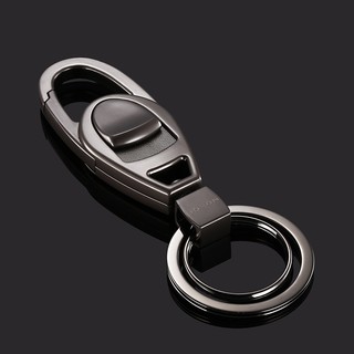 Móc khoá ô tô xe máy cao cấp Jobon ZB-141 có móc treo đỉa cạp quần - treo chìa remote xe hơi