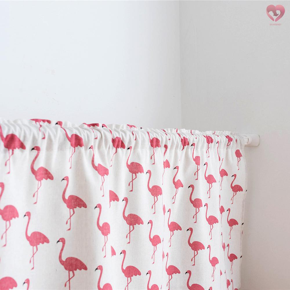 Rèm Cửa Sổ In Hoa Bằng Vải Lanh Cotton 18 &quot;X59&quot;