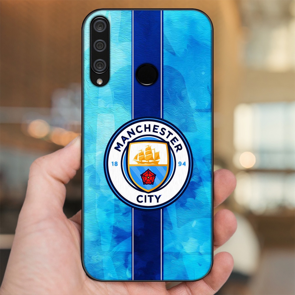 Ốp lưng Huawei Y6P viền đen in hình Manchester City MC