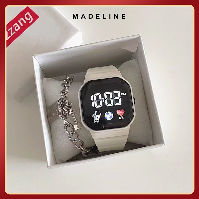 Đồng hồ nam nữ Led LP22 kiểu dáng phi hành gia dây cao su êm tay thời trang cá tính | BigBuy360 - bigbuy360.vn