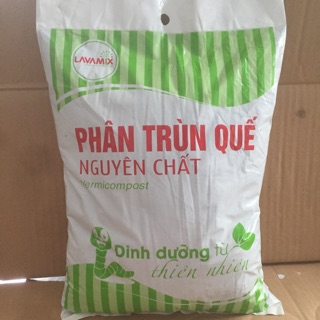 Phân trùn quế nguyên chất LAVAMIX gói 2kg