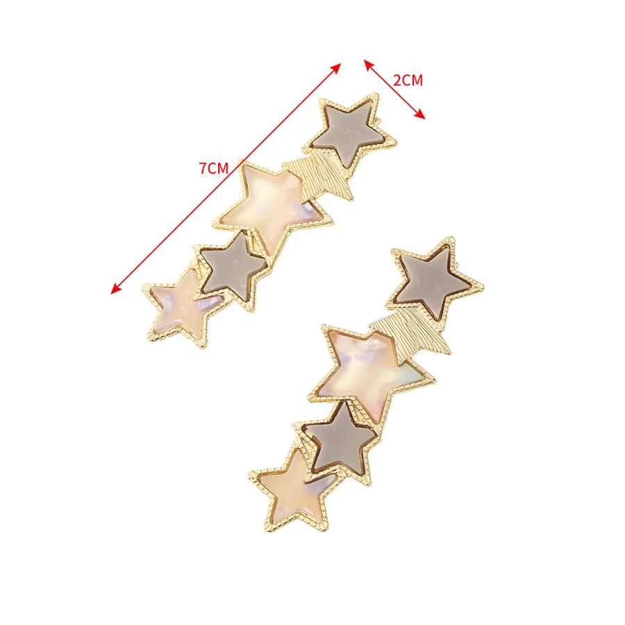 Set 2 Kẹp Tóc Hình Ngôi Sao Phong Cách Hàn Quốc