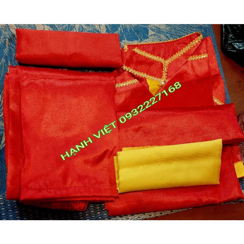 Bộ quần áo + đai đầu đai bụng  rước kiệu , đánh trống , múa cờ lễ hội