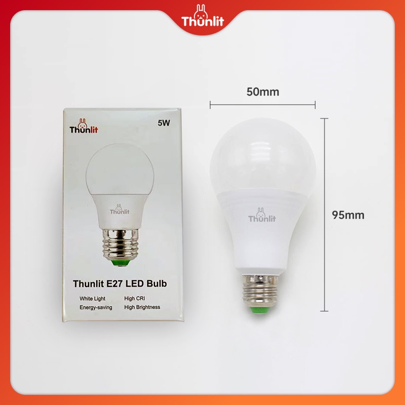 Bóng Đèn E27 Led Thunlit 5w Tiết Kiệm Năng Lượng Thiết Kế Tiện Dụng