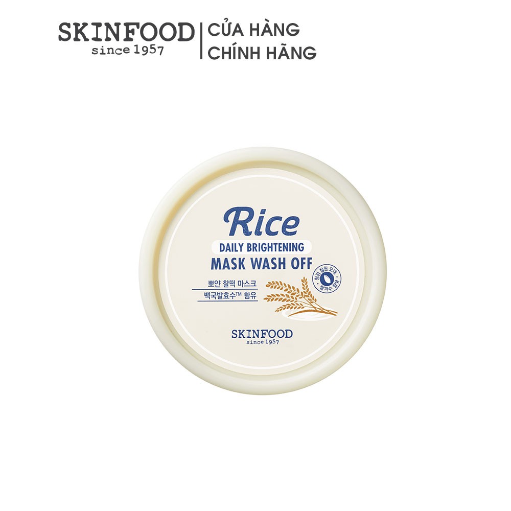 Mặt nạ rửa Skinfood Rice Daily Brightening Mask Wash Off 210g | BigBuy360 - bigbuy360.vn