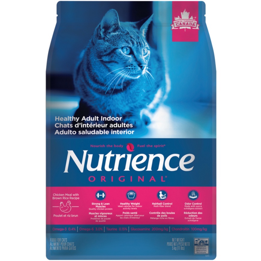 [DINH DƯỠNG CAO] 5KG THỨC ĂN HẠT NUTRIENCE ORIGINAL CAT CHO MÈO TRƯỞNG THÀNH VỊ THỊT GÀ &amp; RAU CỦ - THỨC ĂN CHO MÈO