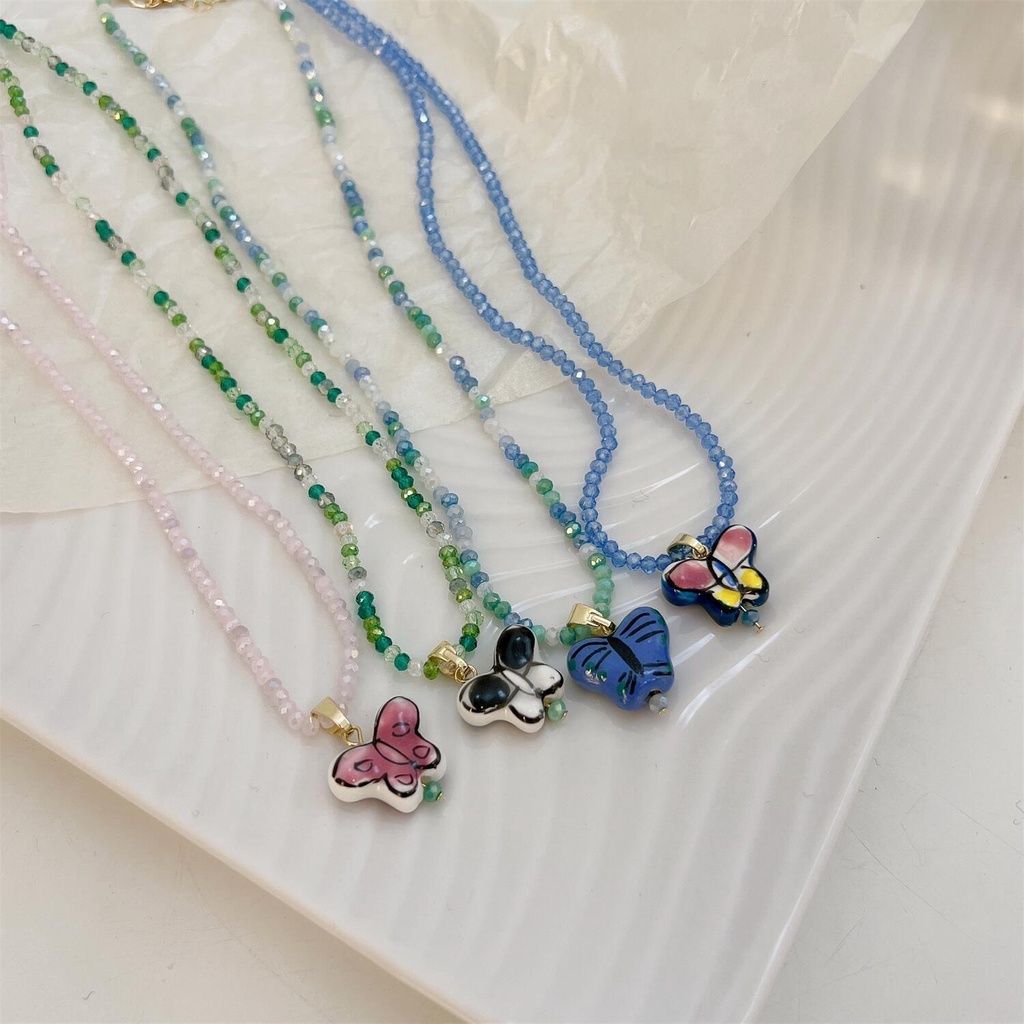 LAY Vòng Cổ Choker Đính Hạt Pha Lê Đáng Yêu Thời Trang Hàn Quốc Cho Nữ