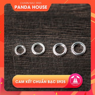 Charm bạc s925 khoen tròn kín - Panda House