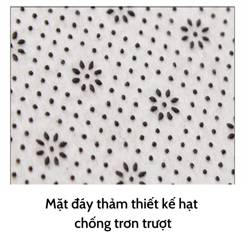 Thảm Lau Chân Hình Bầu Dục Chống Trơn Trượt Thấm Nước 40*60cm Màu Vintage | MAY DECOR