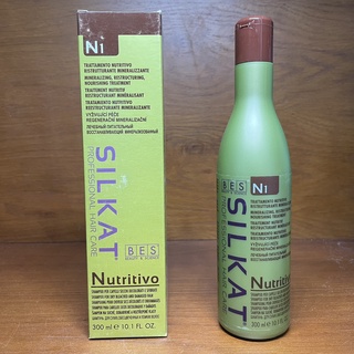 Dầu gội dành cho tóc khô, phai màu, hỏng Bes Hergen Silkat N1 Nutritivo Shampoo 300ml