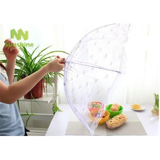 ♥♣♥ 65cm Diameter Anti Flies Mosquito Kitchen Cooking Tools Meal Cover Hexagon Gauze Table Food Covers Umbrella Style