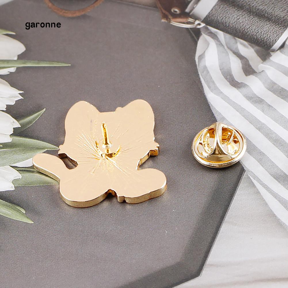 Huy Hiệu Cài Áo Họa Tiết Mèo Hoạt Hình Dễ Thương
