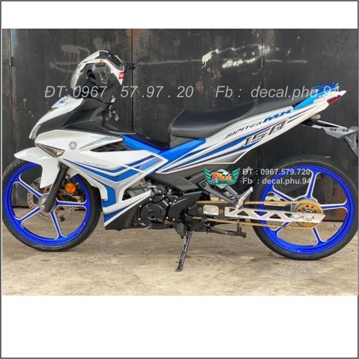 Tem rời Exciter 150 Xe trắng Kiểu indo Uv (X) -1