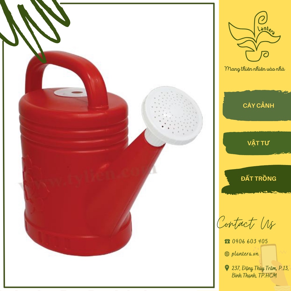 Bình Tưới Cây Vòi Sen Nhựa - 1.5 lít, 4 lít, 6 lít - Dụng cụ làm vườn - tưới cây - Màu ngẫu nhiên