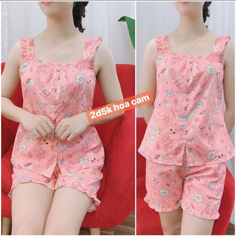 Bộ 2 dây chất vải thô hàn mát mềm, đủ size cho các nàng lựa chọn