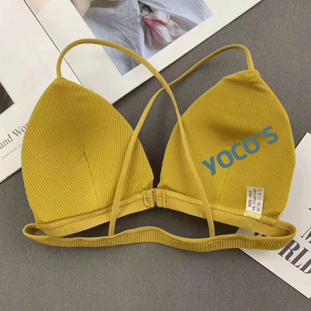 Áo ngực cài trước YOCO'S, áo ngực không gọng dây mảnh BRA006-Smartlife365