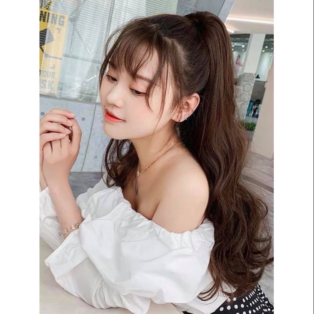 Tóc giả ngoặm xoăn  FREESHIP  tóc giả ngoặm xoăn dợn n44