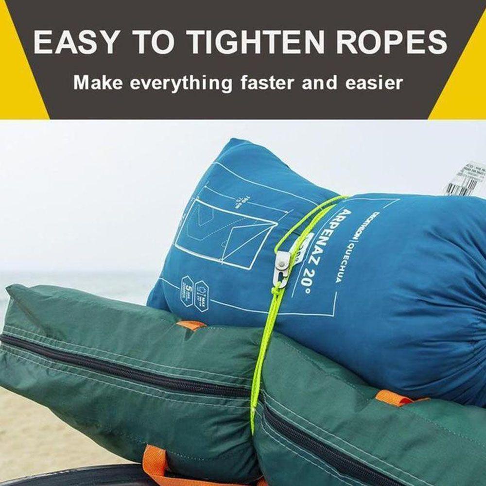 Set 4 Móc Khóa Tự Động Mini VANES1 Kèm Dây Thừng Cắm Trại Đa Năng