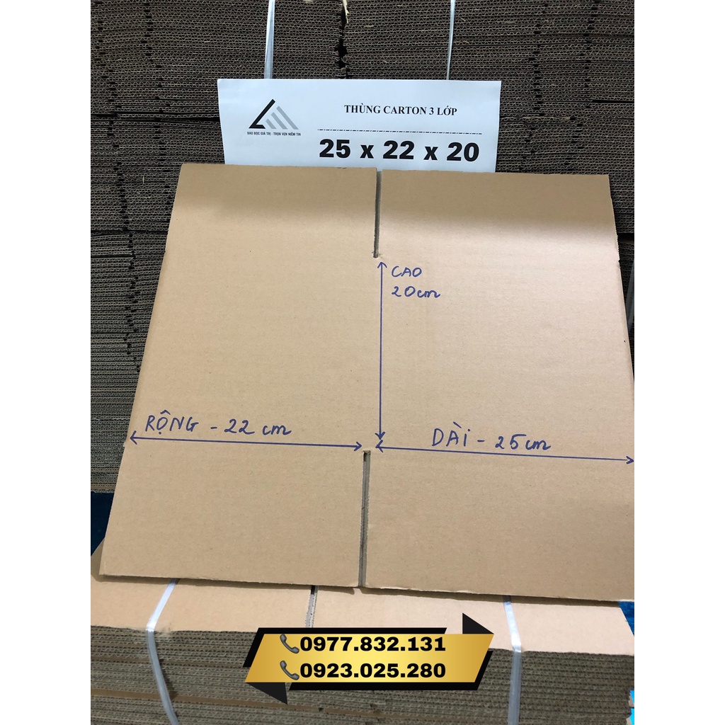 10 hộp  thùng carton, hộp ship cod, bìa gói hàng giá rẻ Hải Phòng