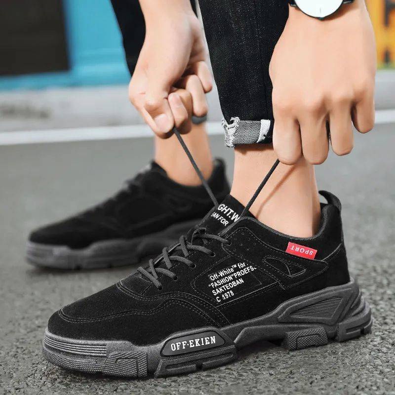 giày nữ 2021 Giày mùa thu mới Giày thể thao nam Boots chống mòn Martin dày đáy không trơn trượt Lao động Giày bảo hiểm công trường Giày công sở | BigBuy360 - bigbuy360.vn