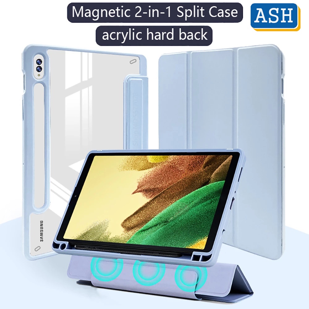 Bao Da Máy Tính Bảng Từ Tính Có Ngăn Đựng Bút Cho Samsung Galaxy Tab S8 Ultra X900 X906 S8 Plus S7 Plus S7 FE S8 S7 Giá Đỡ