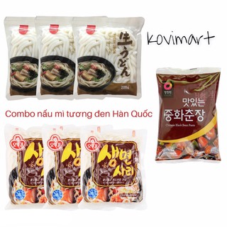Combo 3 mì udon kèm 250g sốt tương đen hàn quốc