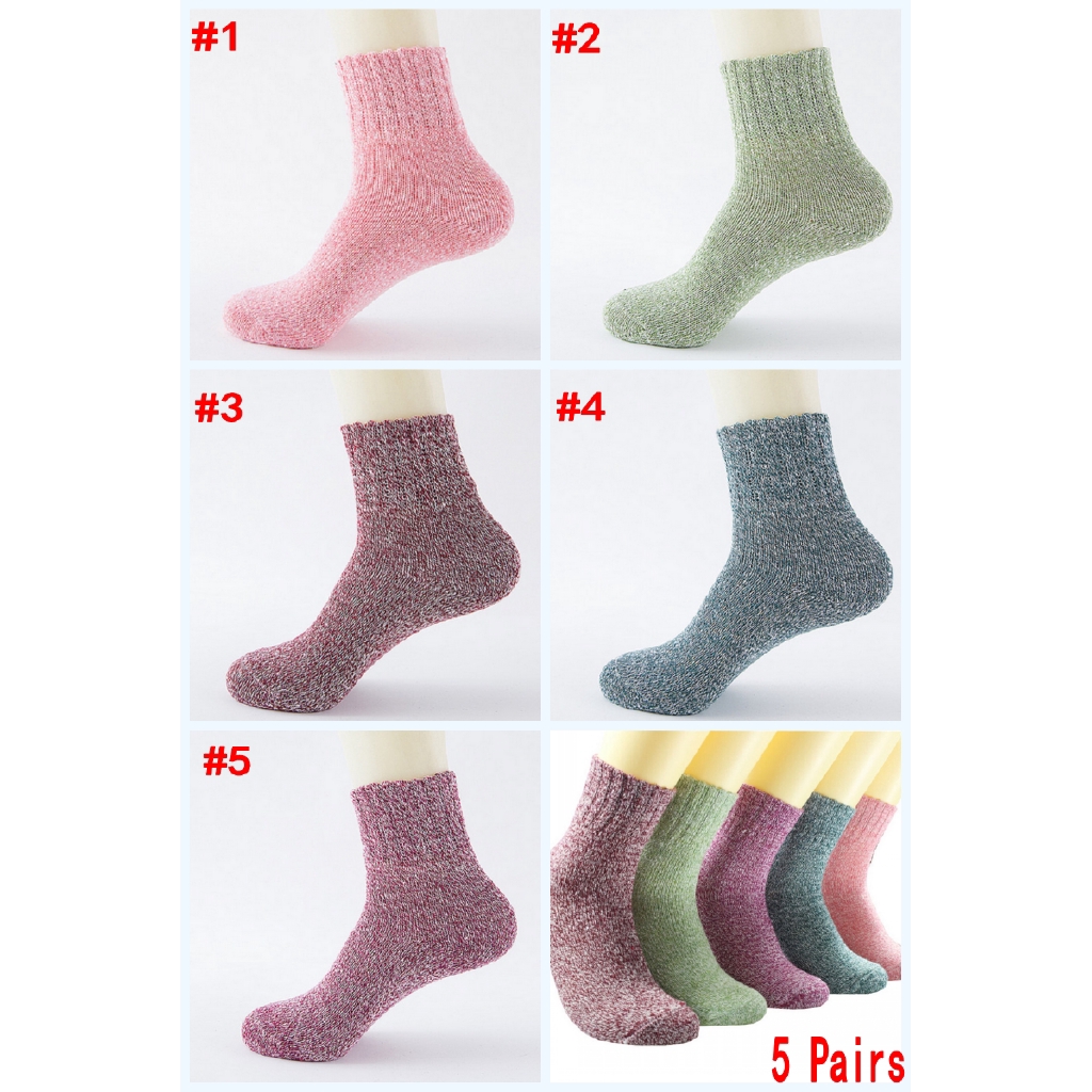 Vớ cotton giữ ấm cổ cao với nhiều màu sắc khác nhau đầy cá tính