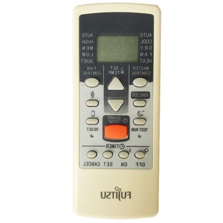 Điều khiển điều hoà  - Remote Máy Lạnh FUJITSU NÚT CAM NGẮN, BẢO HÀNH ĐỔI MỚI