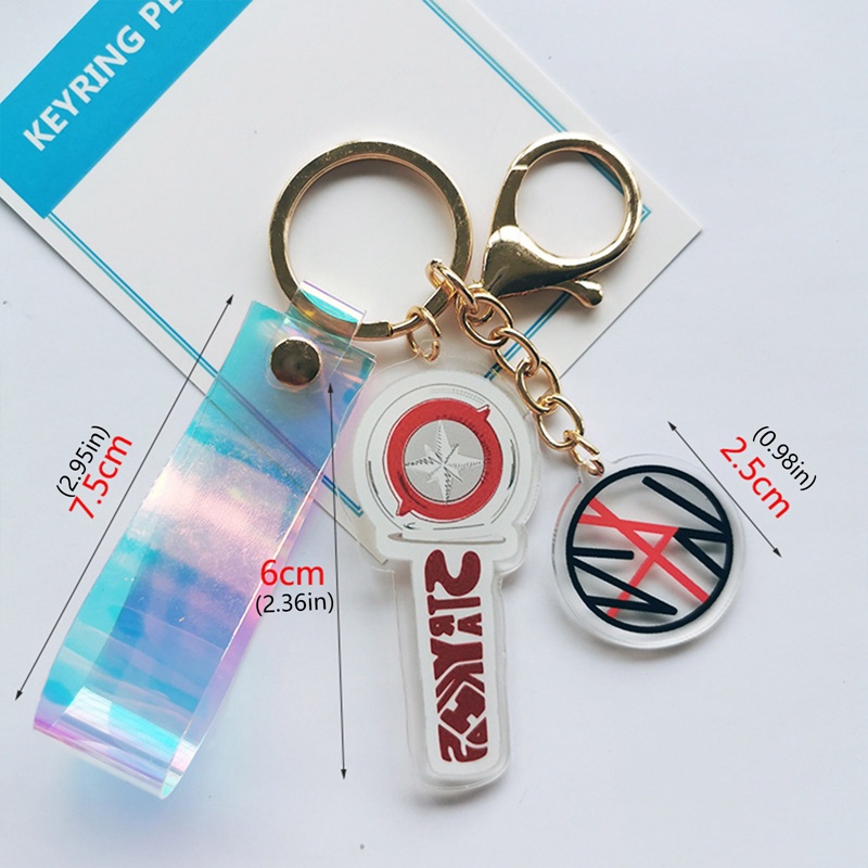 Móc Khóa Đèn Laser In Logo Nhóm Nhạc Kpop ATEEZ