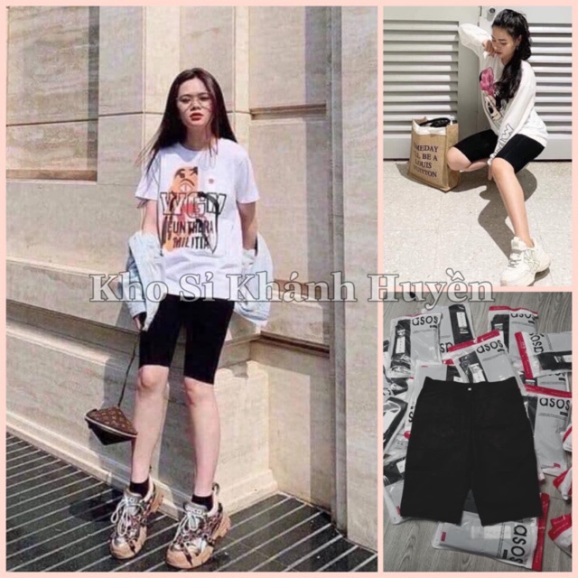 Quần legging ngố nâng mông kèm túi KH124, Quần legging đùi lưng cao cạp chun full túi cho nữ | WebRaoVat - webraovat.net.vn