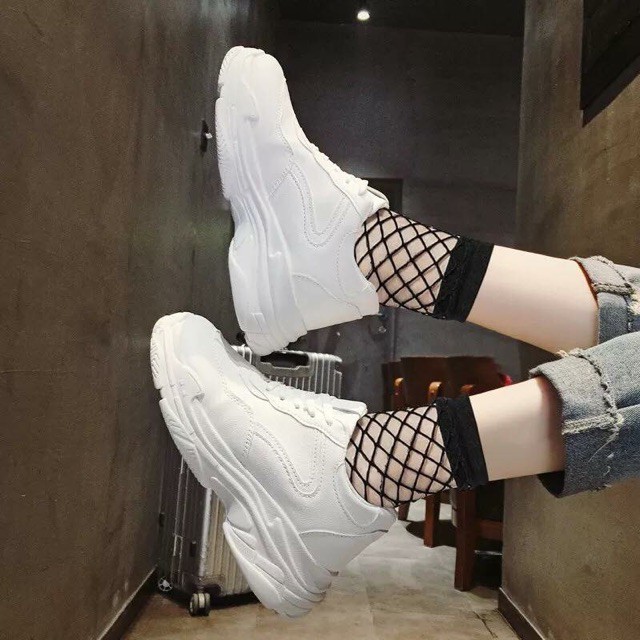 Giày Nữ Tuyết TrắngFreeship Đơn250k⚡Giày Sneaker Nữ/Giày Thể Thao Nữ/Giày Nữ Trắng Đế Cao