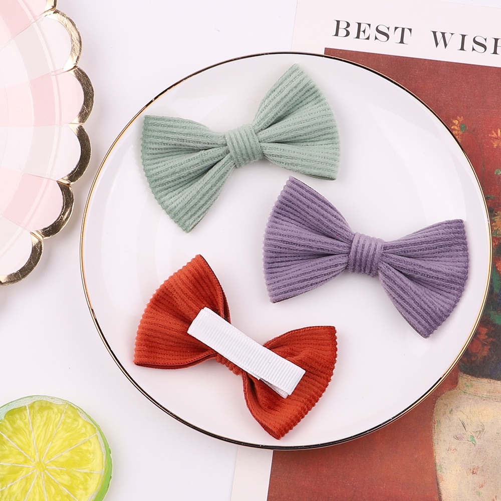 Kẹp tóc KIDSBOWS phối nơ dễ thương cho bé gái tùy chọn màu sắc