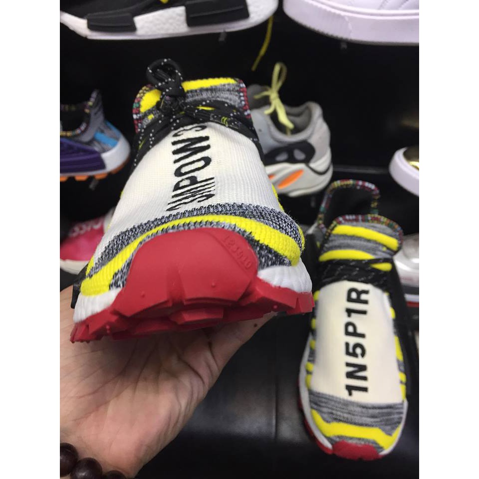 Giầy Adidass Human Race v3 (  xám vàng- full box)