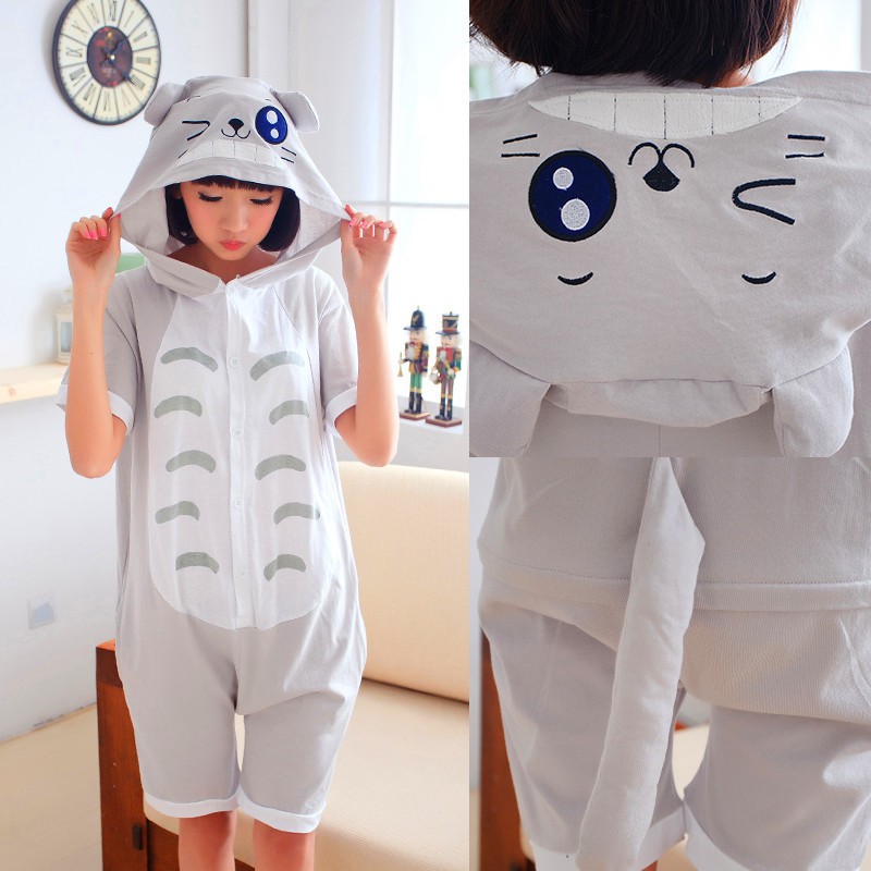 Cute anime character pajamas for adults Summer Short sleeve Sleepwear