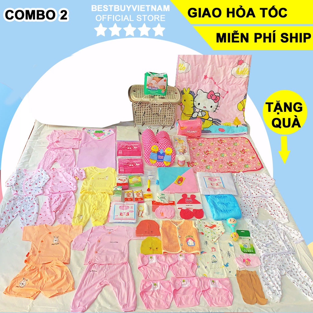 (MIỄN SHIP + TẶNG QUÀ) Combo sơ sinh tiết kiệm, Trọn gói sơ sinh cho mẹ và bé
