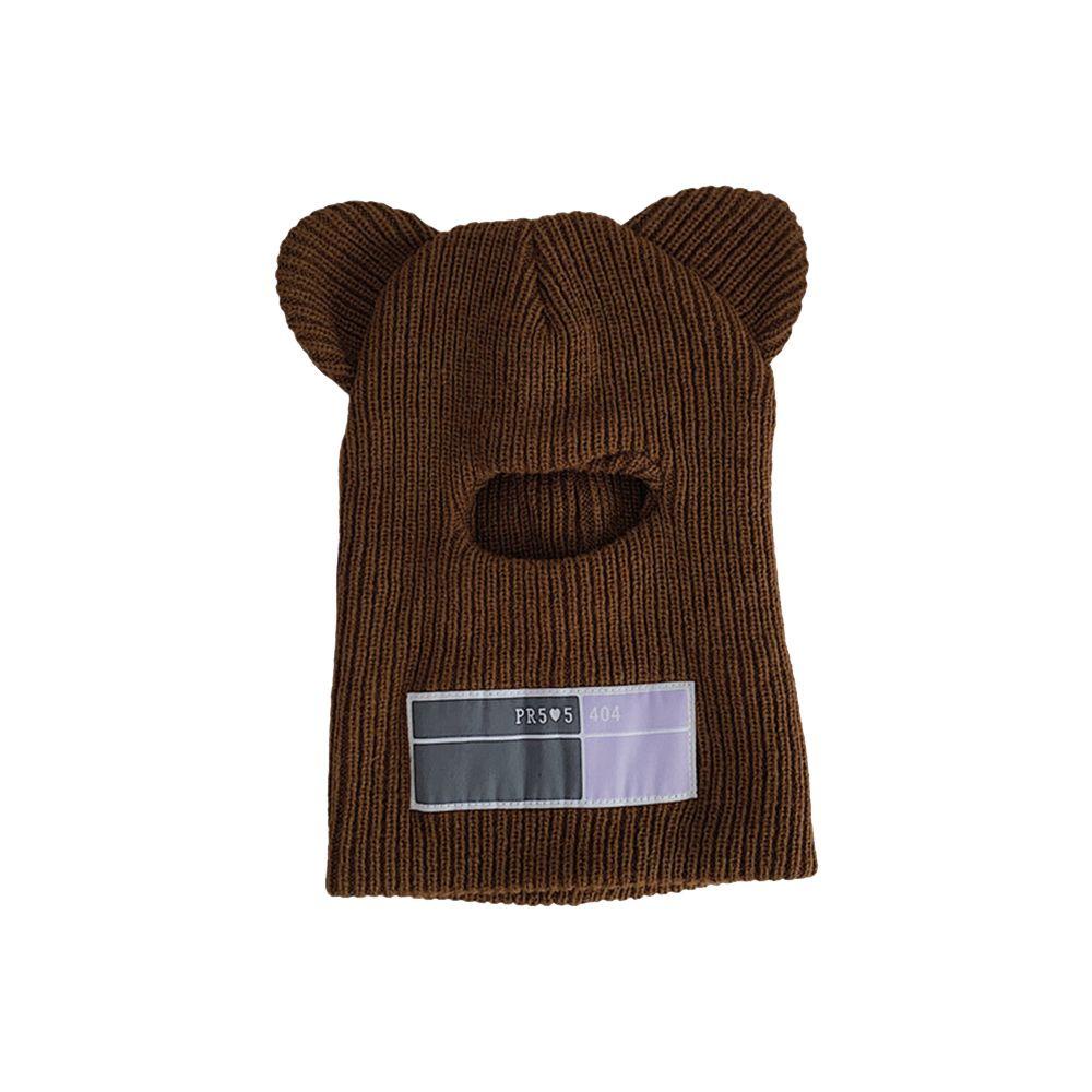 MIHAN1 Knit Cap Cold Proof Artificial Wool Winter Hat Ski Mask