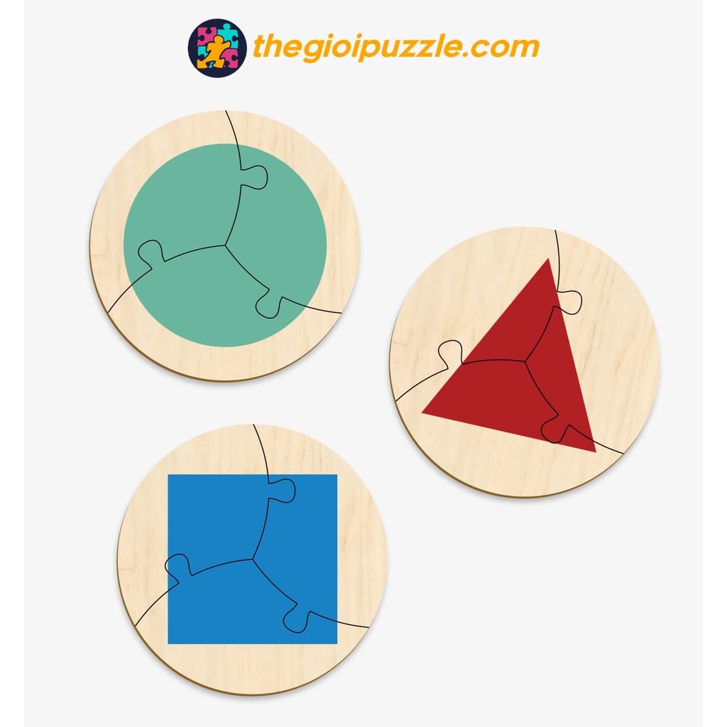 Bộ xếp hình gỗ đồ chơi puzzle hinh khối cho các bé KID008