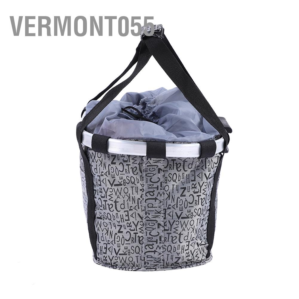 Có thể bán buôn Xe đạp Giỏ Xe đạp Khung phía trước Túi vận chuyển Thanh lưu trữ Túi đựng đồ Gấp Vermont055 Hàng giao ngay